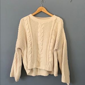 Universal Thread Creme Chunky Knit Sweater